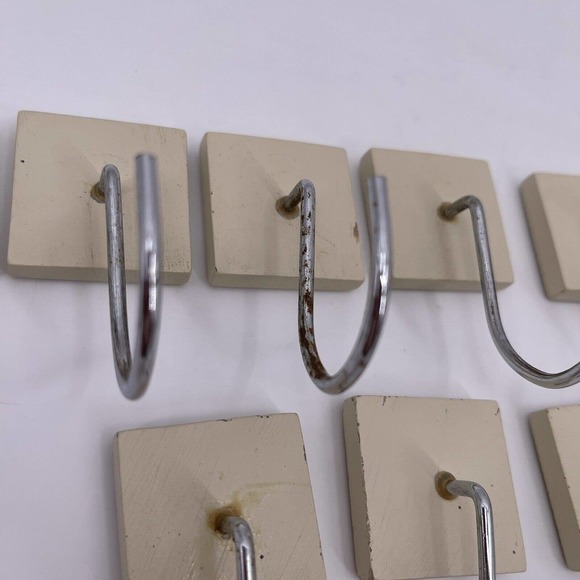 Set of 12 Shower Curtain Hooks Silver Bronze Gold Dot Squares Decorative Bath - Picture 7 of 7